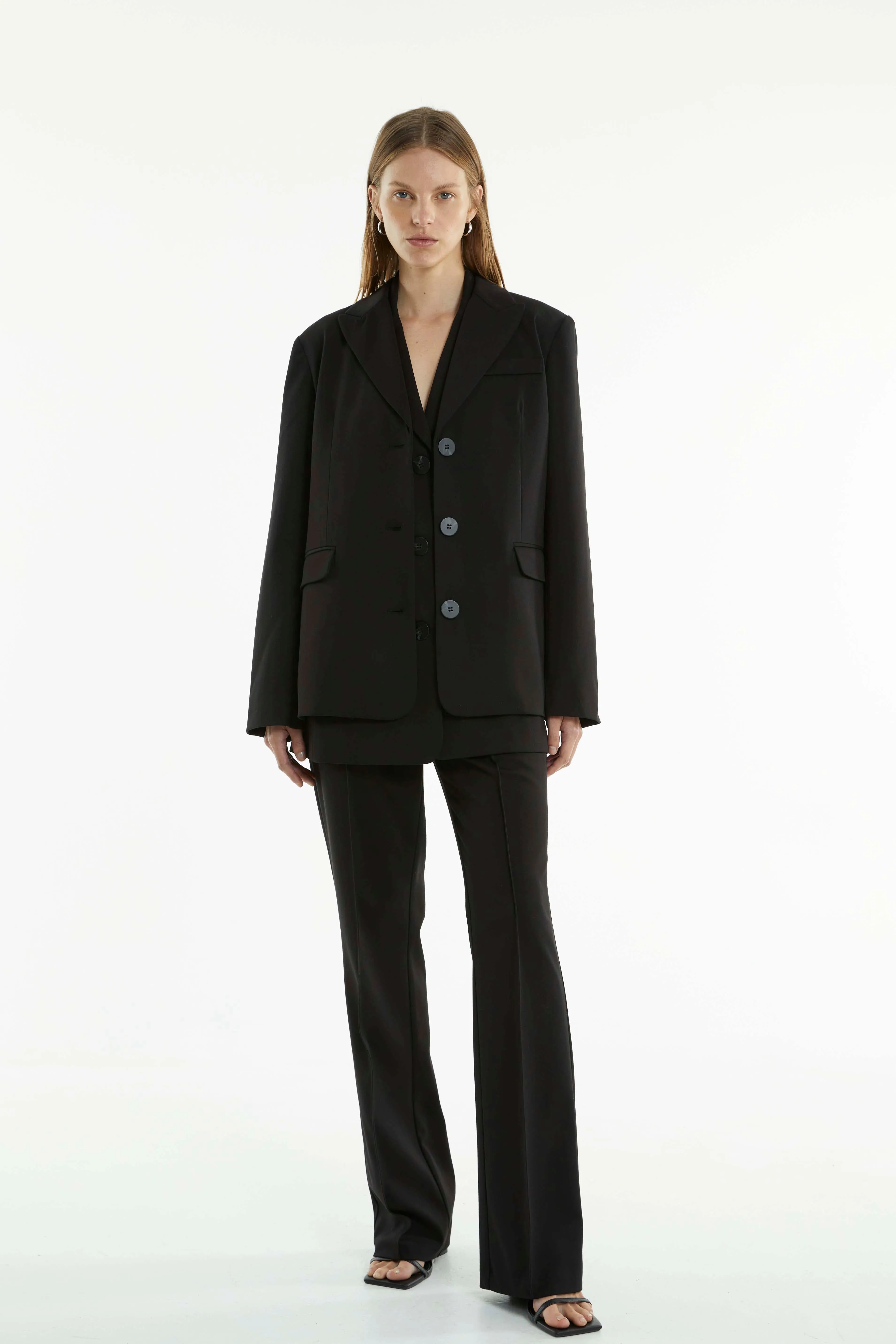 INTERCHANGE TAILORED TROUSERS | BLACK