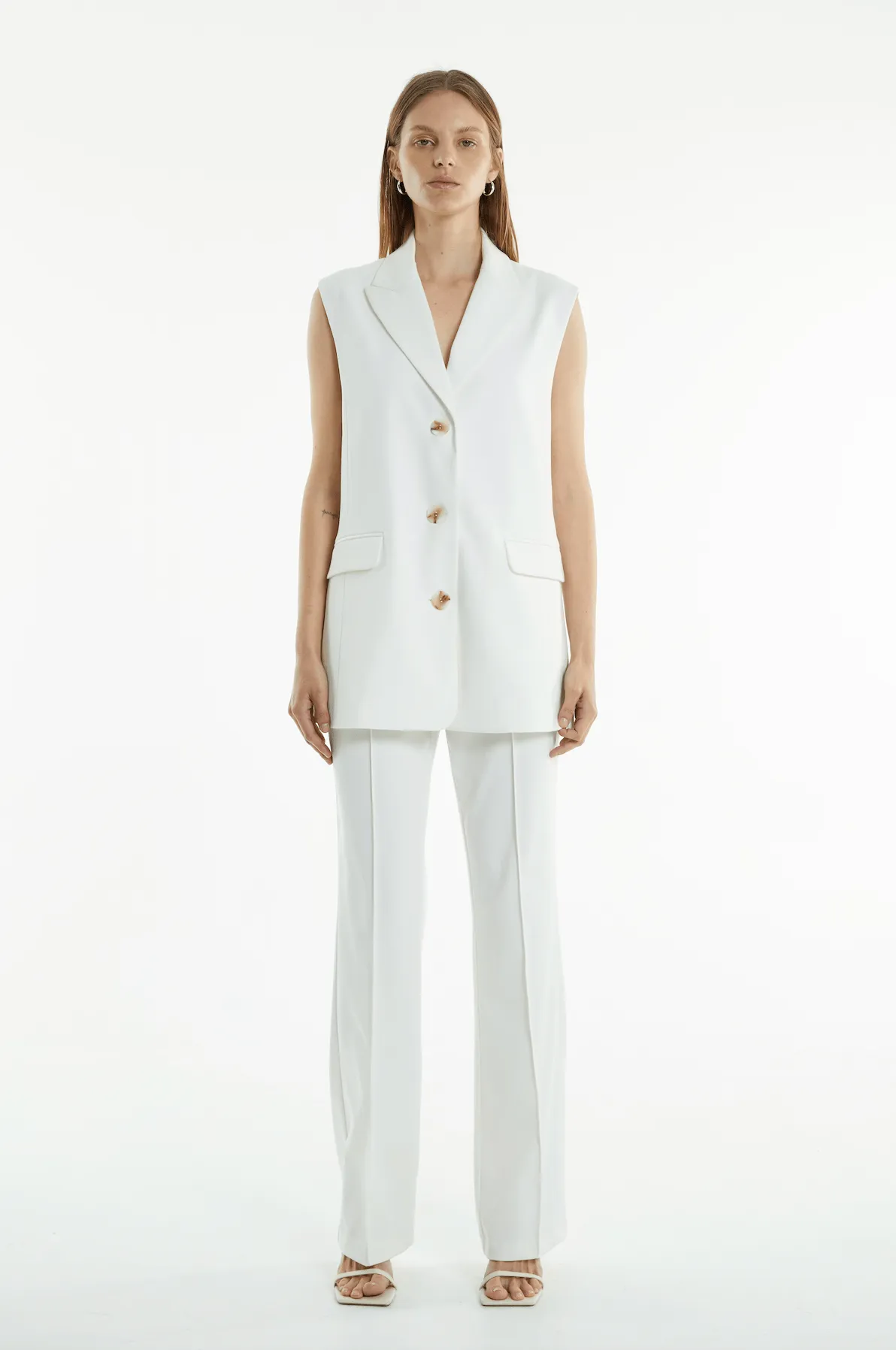 INTERCHANGE TAILORED TROUSERS | OFF WHITE