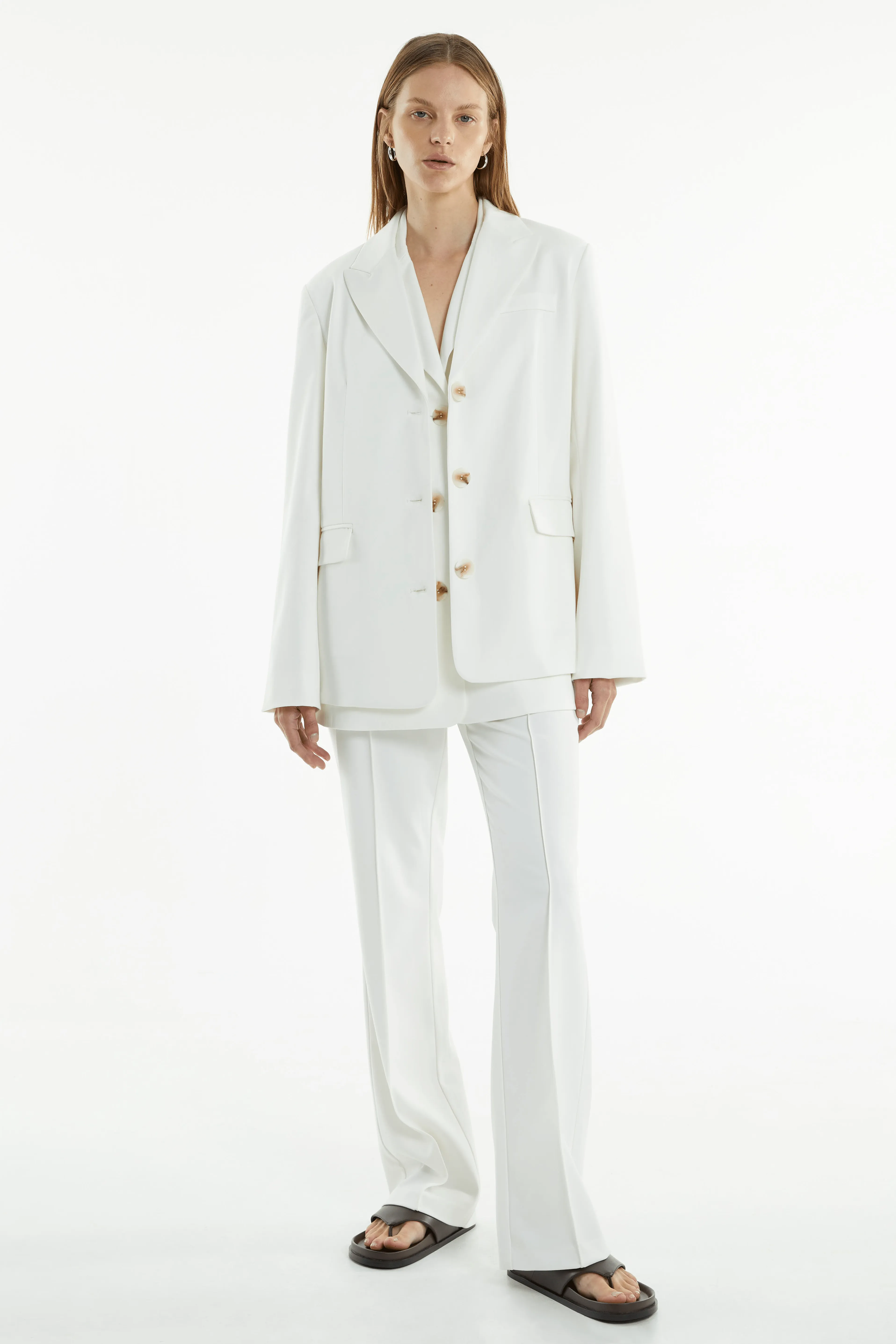 INTERCHANGE TAILORED TROUSERS | OFF WHITE