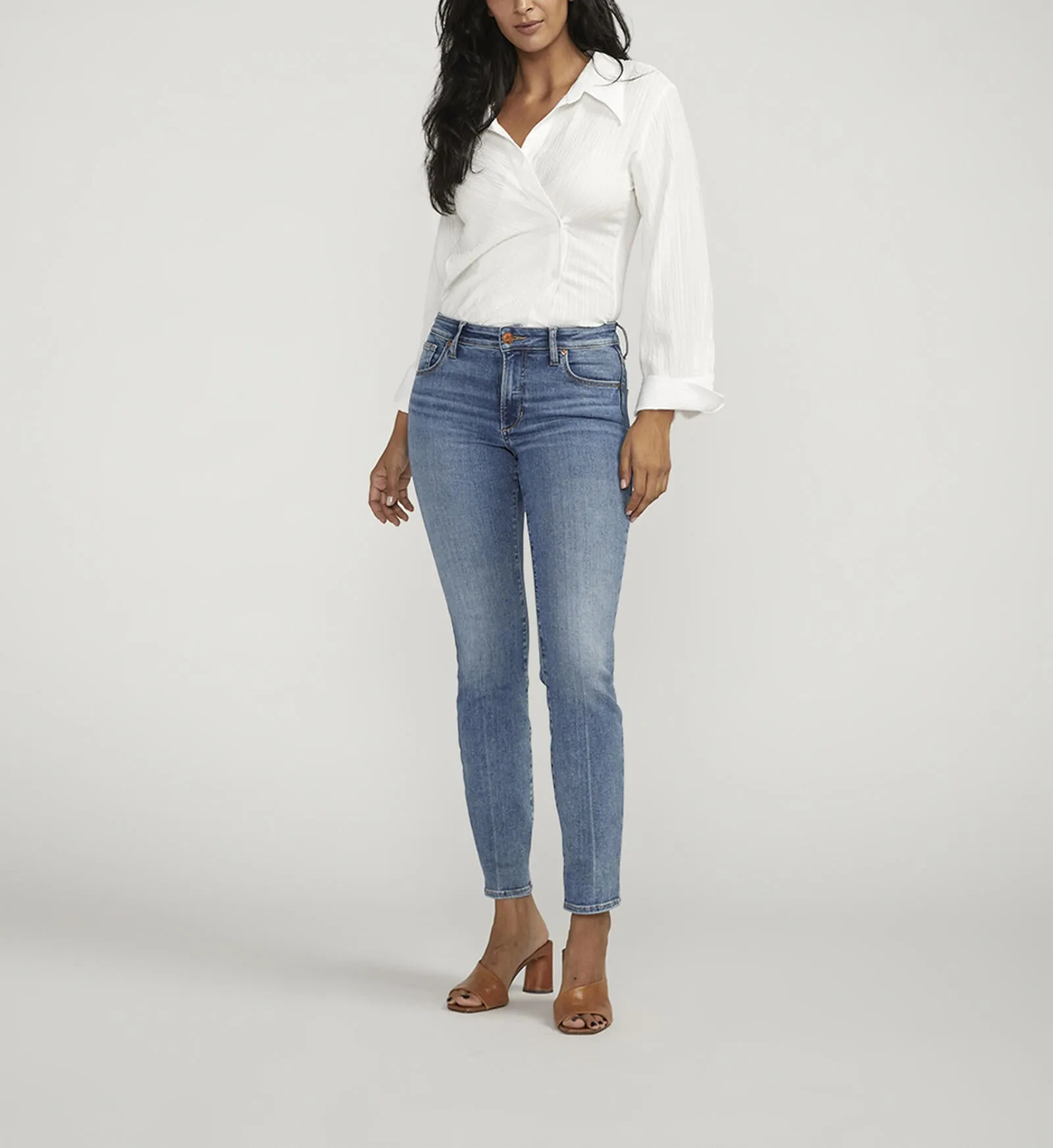 JAG Forever Stretch Mid Rise Straight Leg Jean