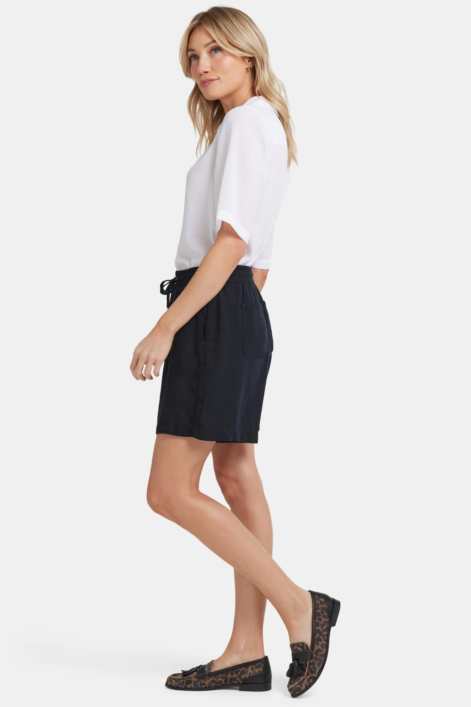 Jayne Pull-On Shorts - Overdye Black