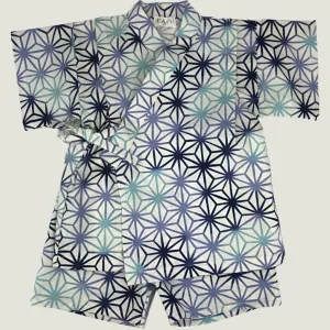 Jinbei Boys - Navy gradation Asa no ha