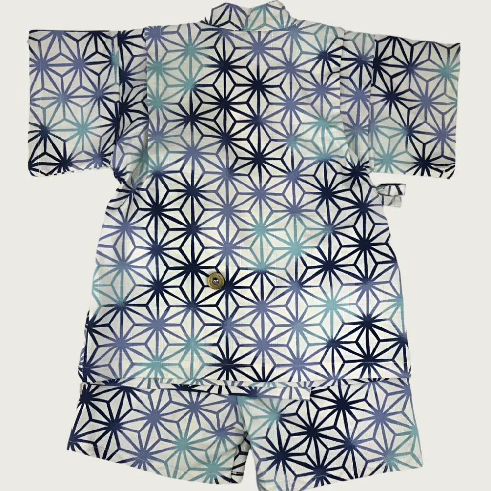 Jinbei Boys - Navy gradation Asa no ha