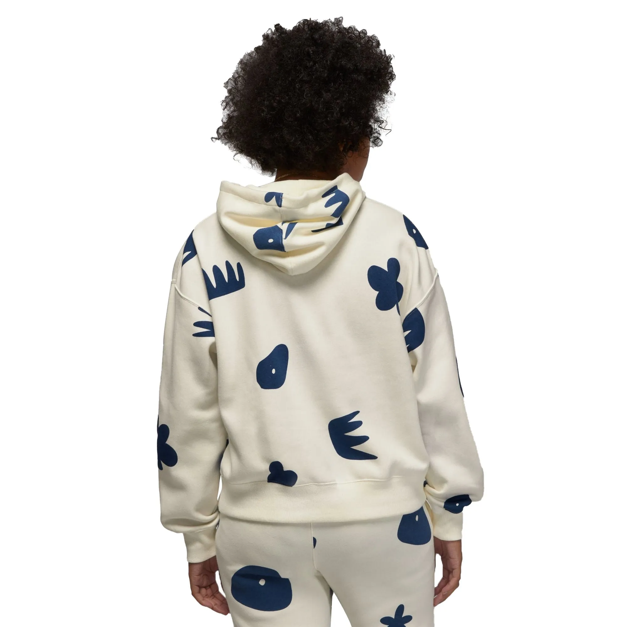 Jordan Artist Series by Mia Lee Women's Fleece Hoodie Sail-French Blue