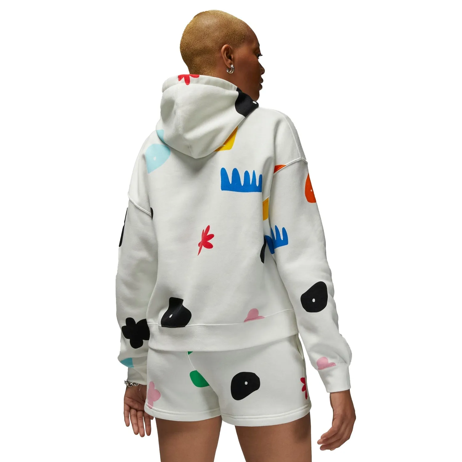Jordan Artist Series by Mia Lee Women's Fleece Hoodie White