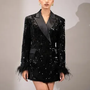 Just Glam Sequins Blazer
