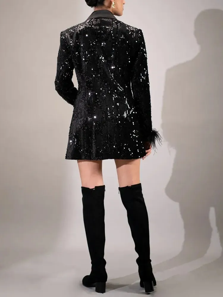 Just Glam Sequins Blazer