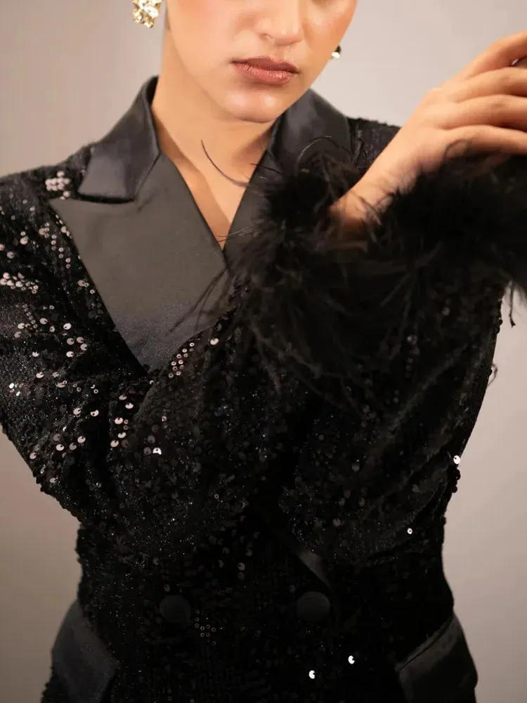 Just Glam Sequins Blazer