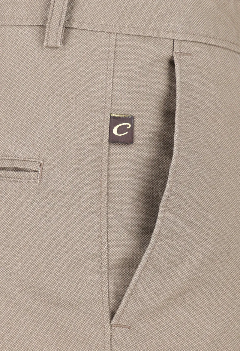 Khaki cotton chino - NPBWFTRS-23