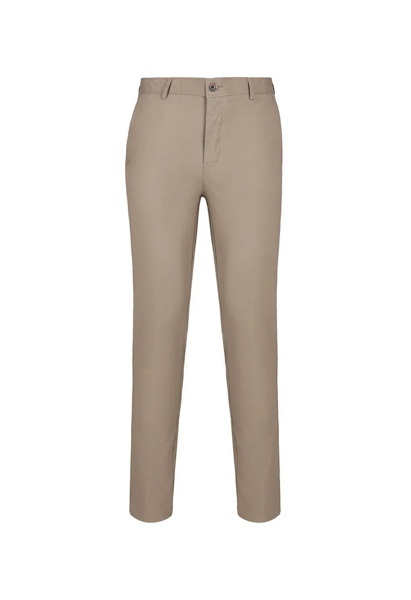Khaki cotton chino - NPBWFTRS-23
