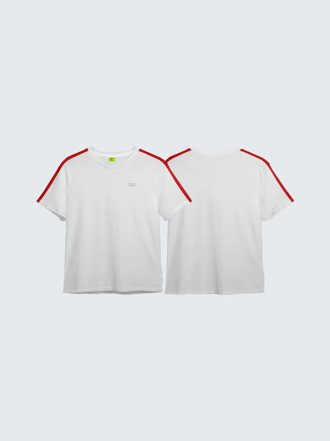 Kid's Active Side Striped T-Shirt - White