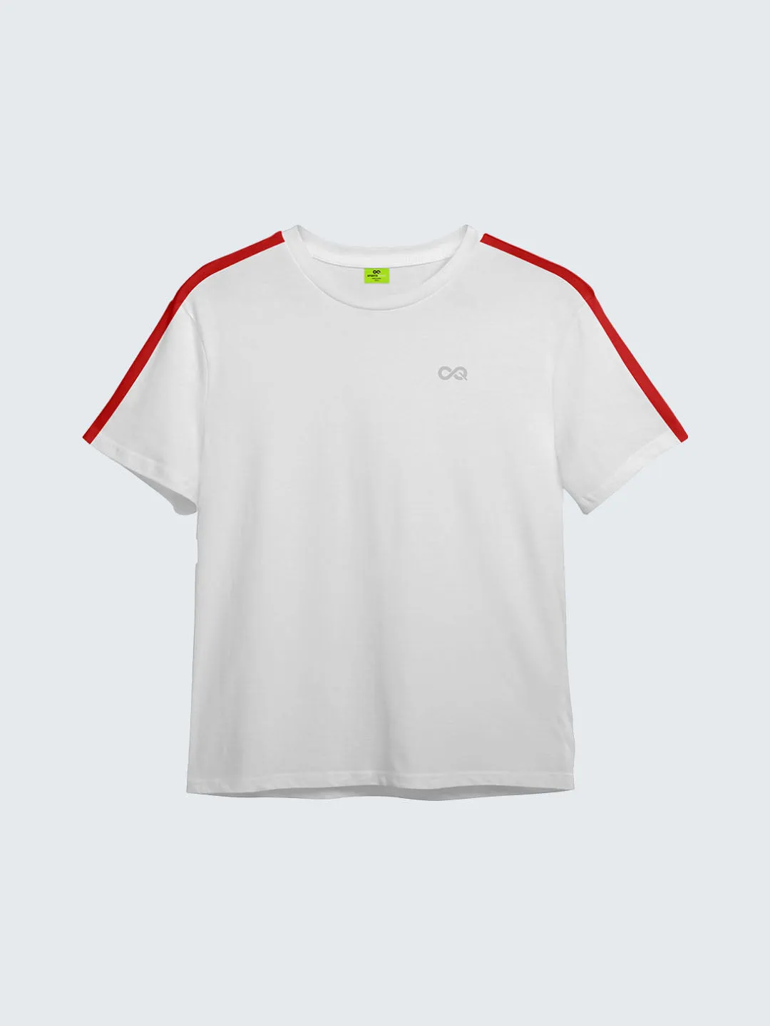 Kid's Active Side Striped T-Shirt - White