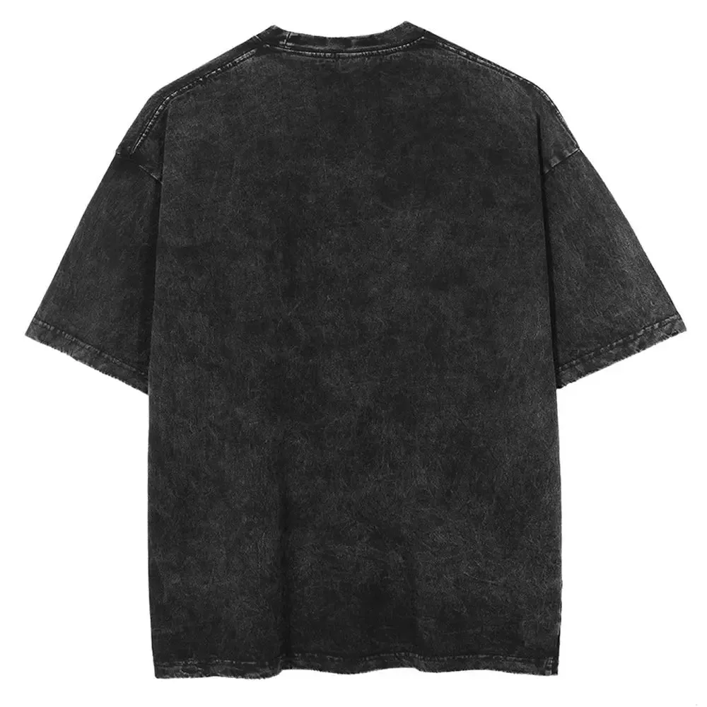 [KUJO] "Cursed Spear V2" Vintage Oversized T Shirt