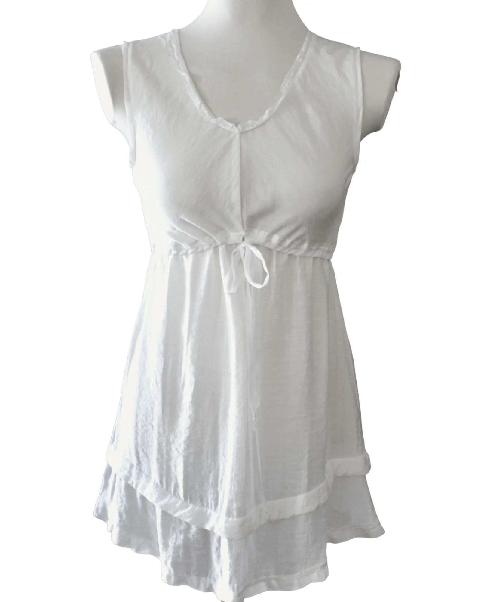 Light Summer Ruffle Hem Tunic/Dress
