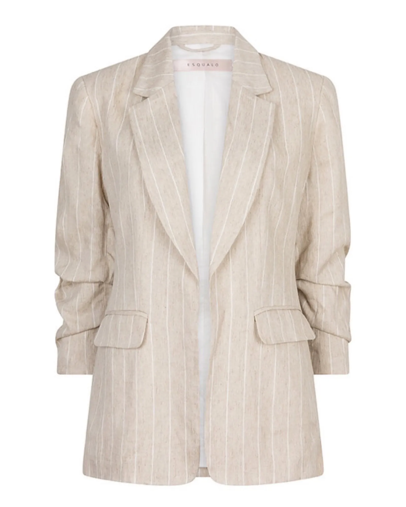 Linen strip blazer by Esqualo
