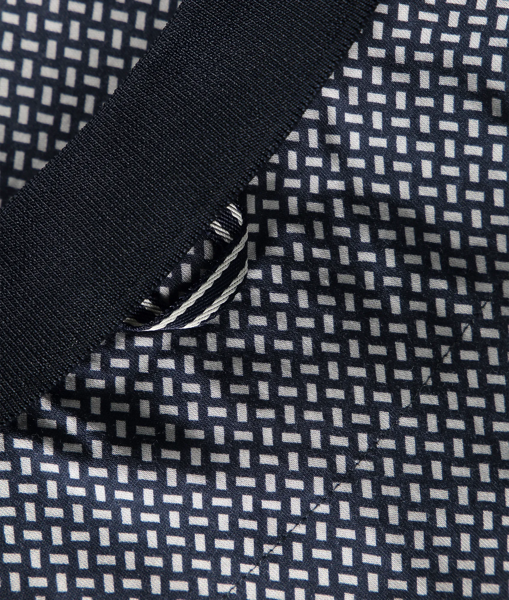 Lobyen Archive Geo Print Polo - Navy