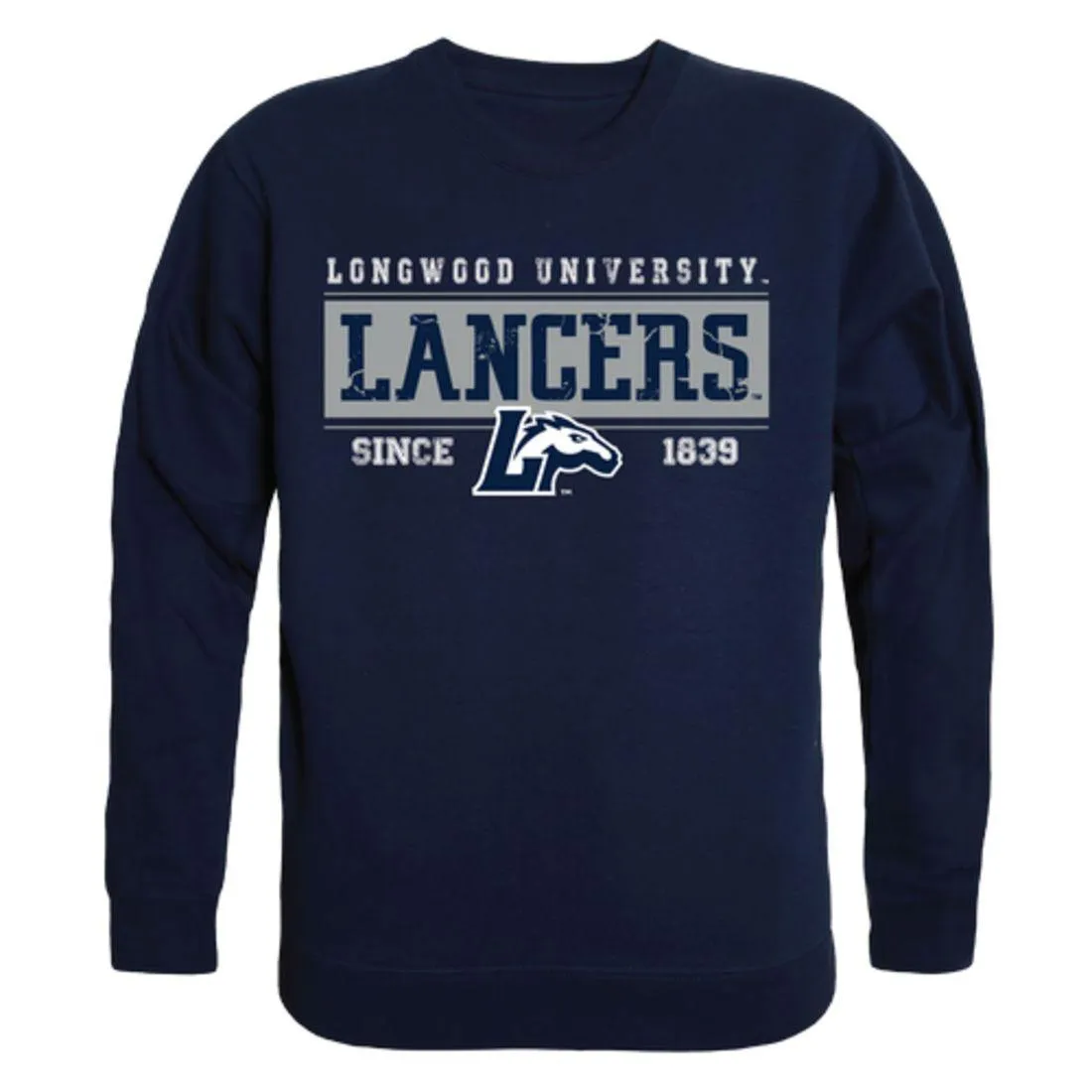 Longwood University Lancers Established Crewneck Pullover Sweatshirt Sweater Navy