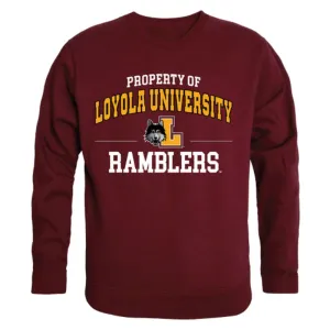 LUC Loyola University Chicago Ramblers Property Crewneck Pullover Sweatshirt Sweater Maroon