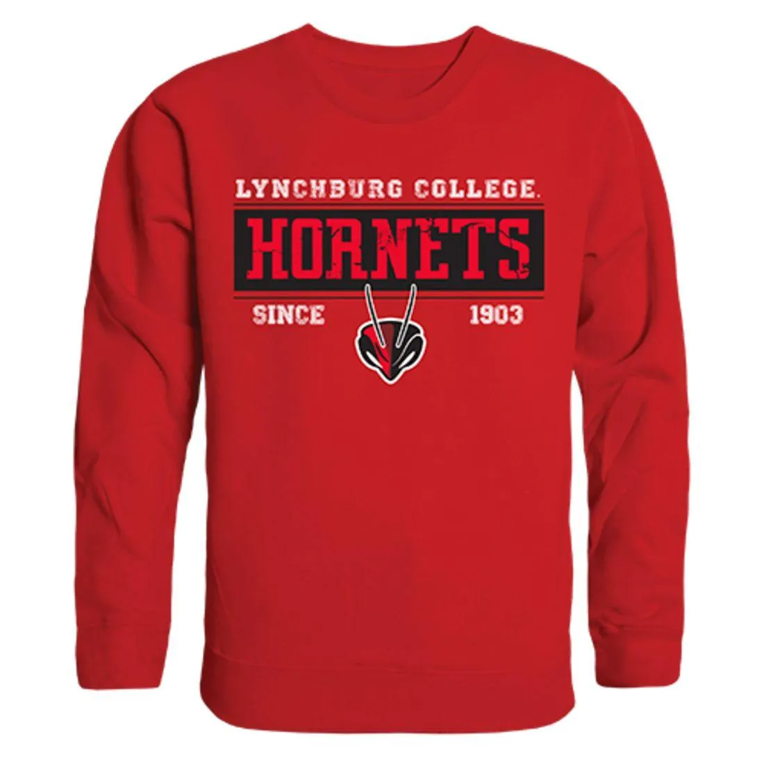 Lynchburg College Hornets Established Crewneck Pullover Sweatshirt Sweater Red