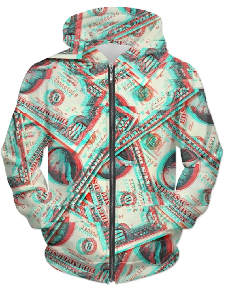 MCHPI Store Abstract Pattren 48 UNISEX ZIP HOODIE