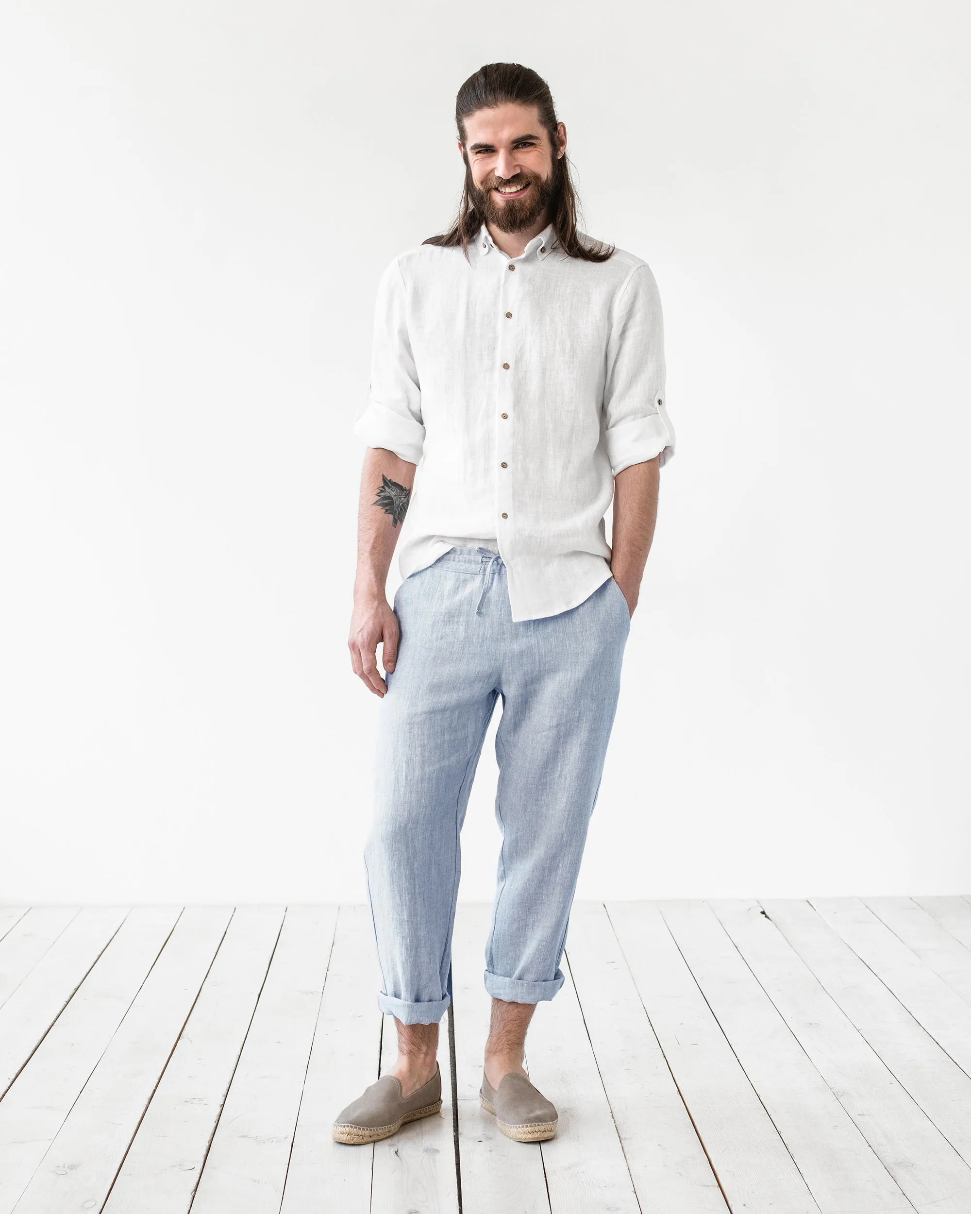 Men's linen pants PALERMO in Various colors