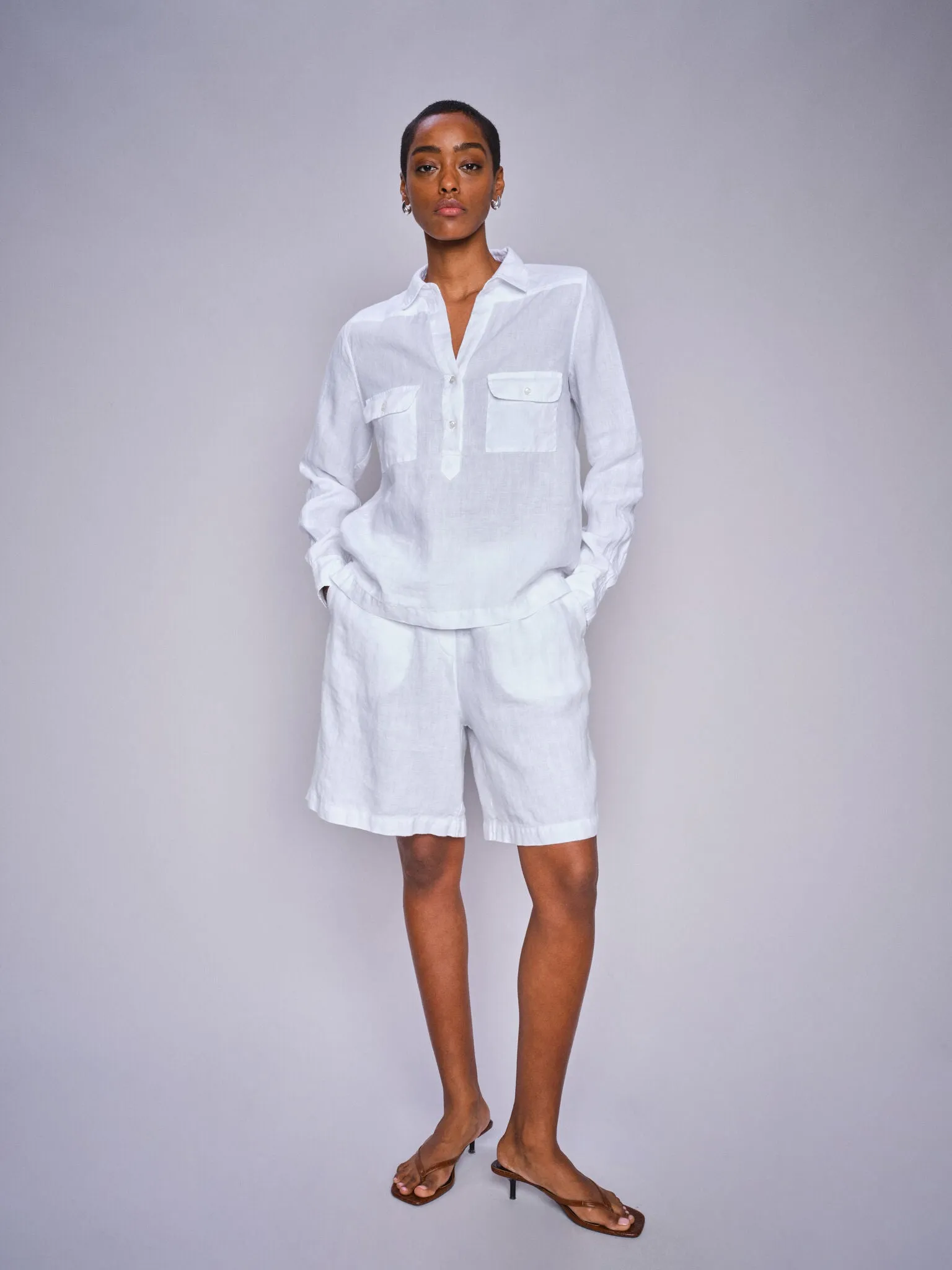 MMEmmie Linen Bermuda Shorts