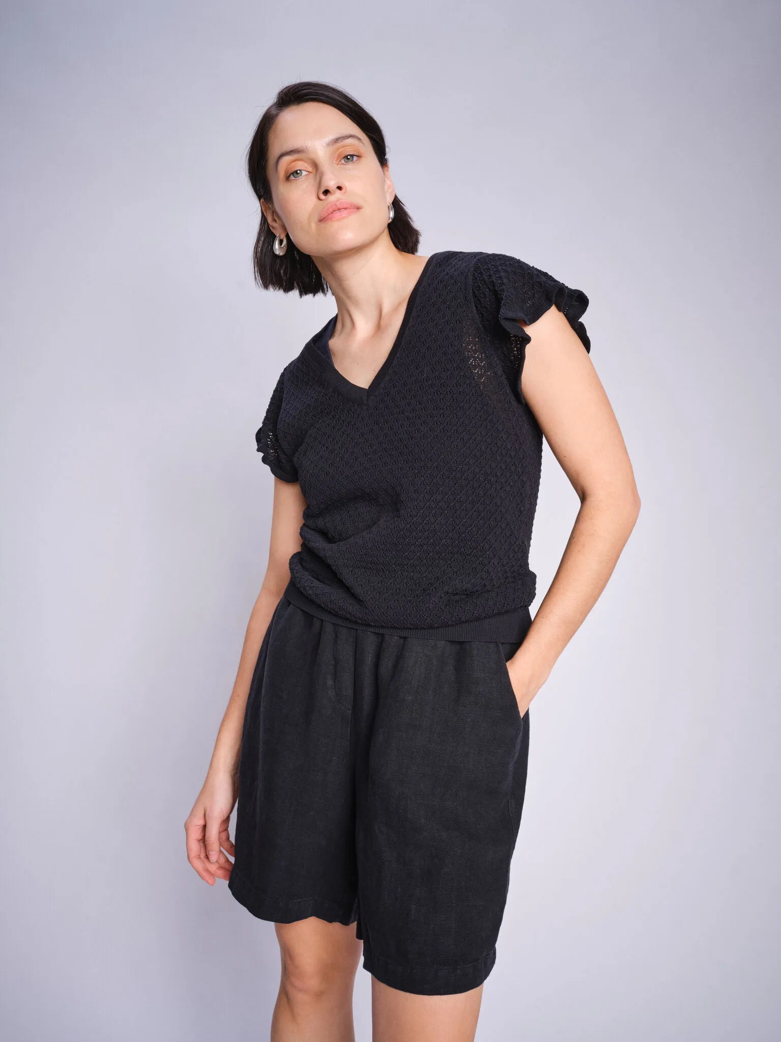 MMEmmie Linen Bermuda Shorts
