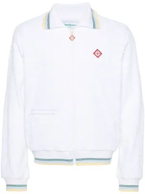 monogram-jacquard tracksuit jacket