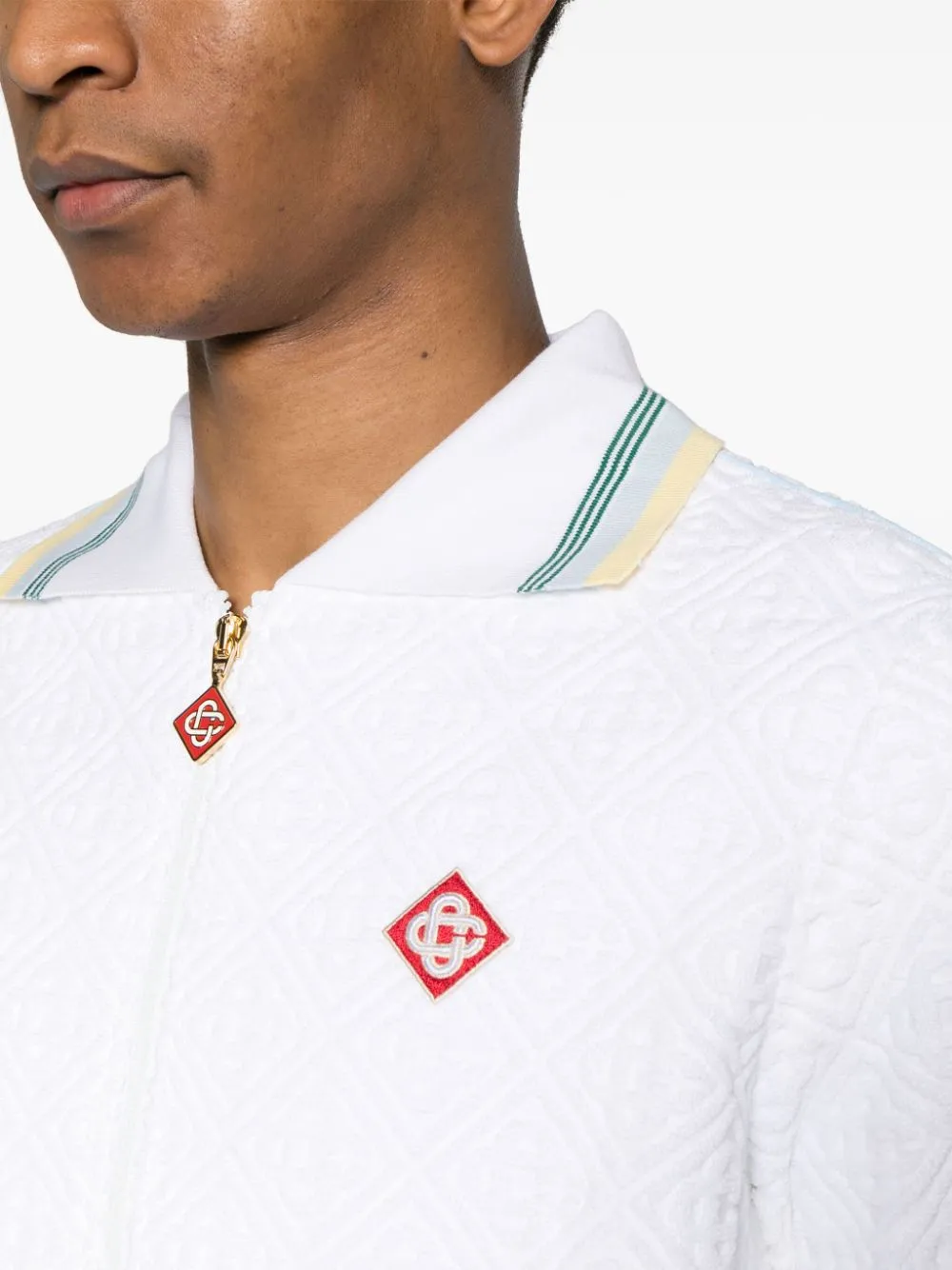 monogram-jacquard tracksuit jacket