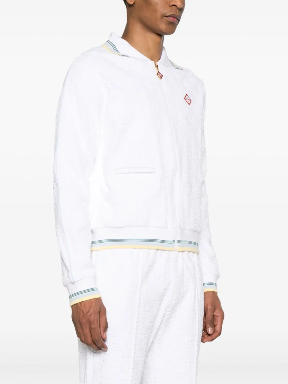 monogram-jacquard tracksuit jacket