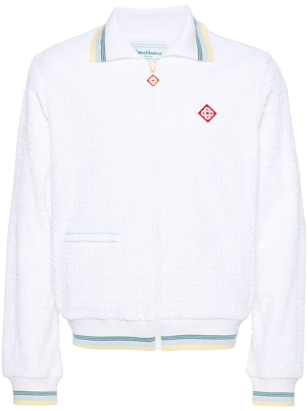 monogram-jacquard tracksuit jacket