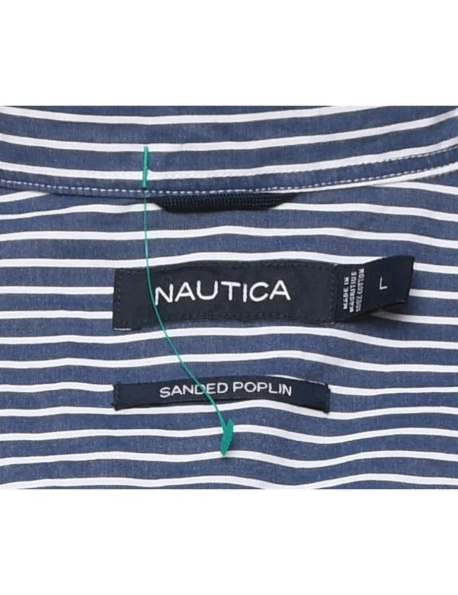 Nautica Striped Smart Shirt - L