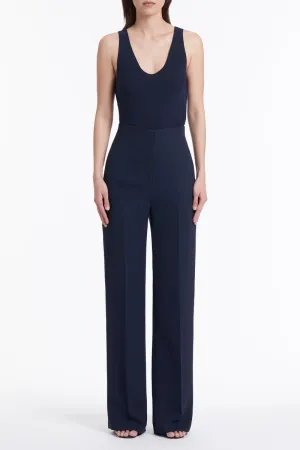 NAVY GEORGETTE V-NECK CAMISOLE