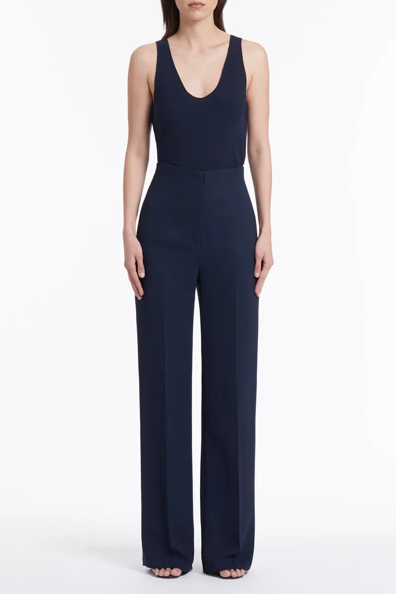 NAVY GEORGETTE V-NECK CAMISOLE