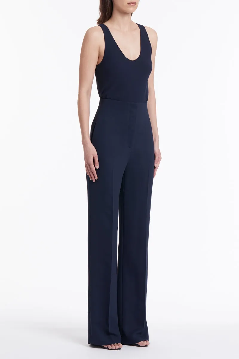 NAVY GEORGETTE V-NECK CAMISOLE