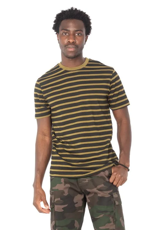 Olive Striped T-Shirt