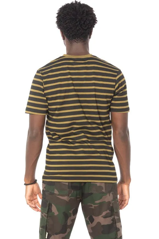 Olive Striped T-Shirt
