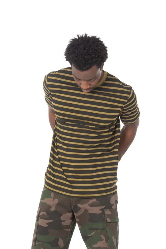 Olive Striped T-Shirt