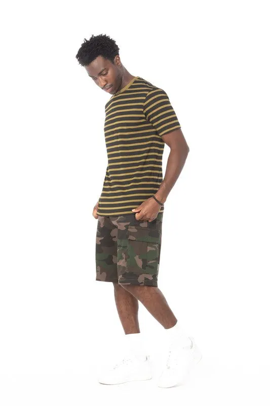 Olive Striped T-Shirt
