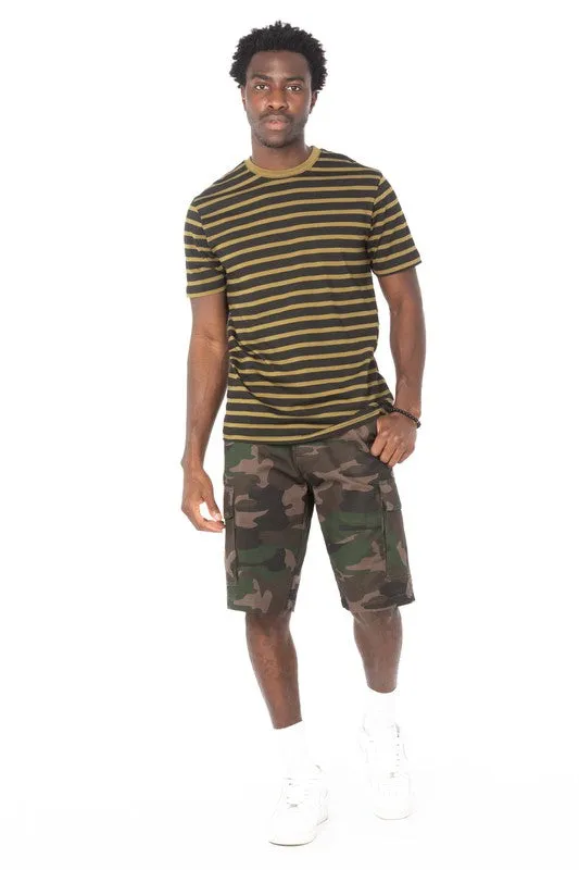 Olive Striped T-Shirt
