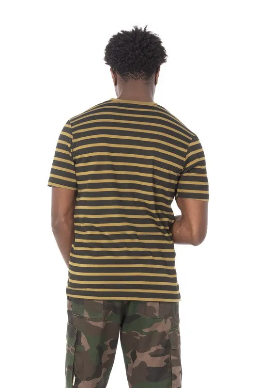 Olive Striped T-Shirt