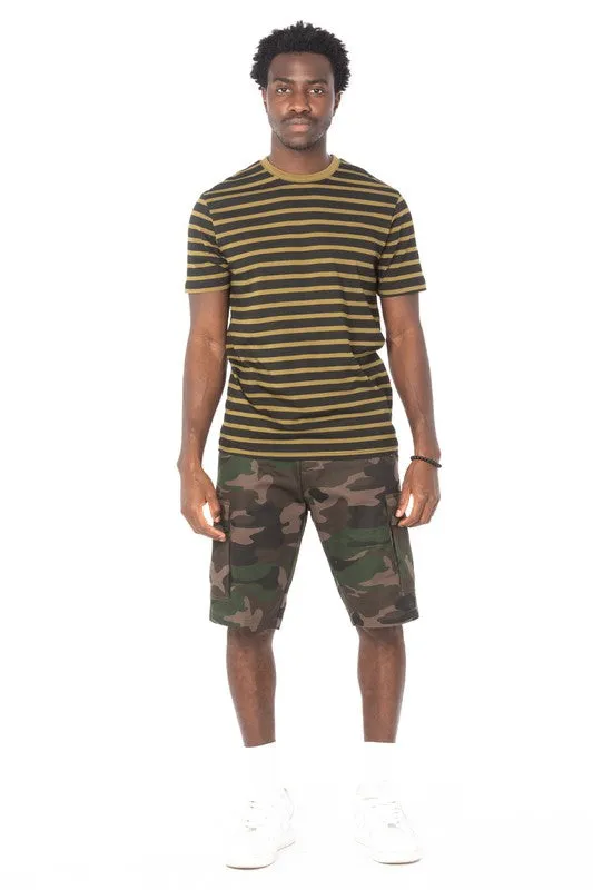Olive Striped T-Shirt