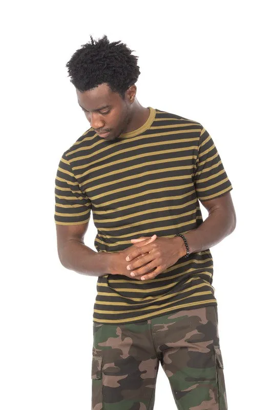Olive Striped T-Shirt