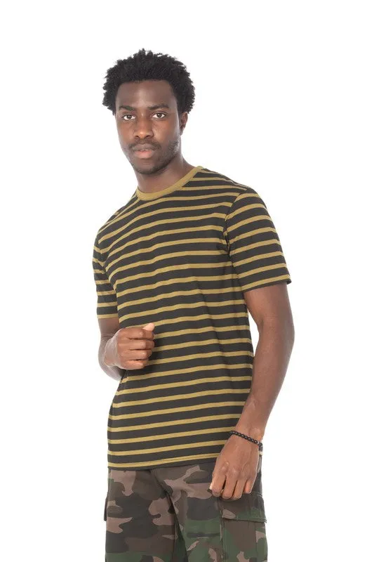 Olive Striped T-Shirt