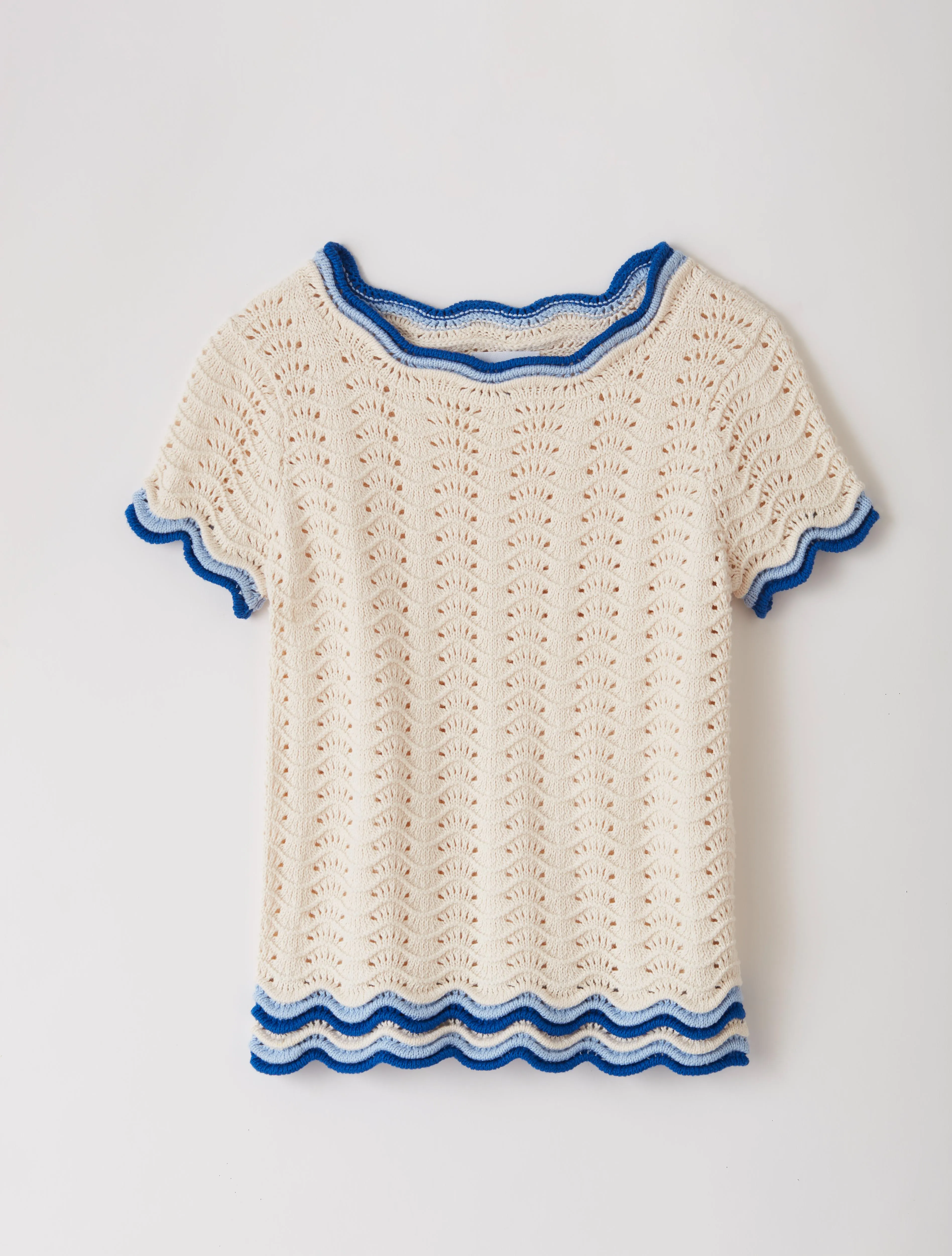 PHAEDRA TOP-INDIGO WAVE/IVORY