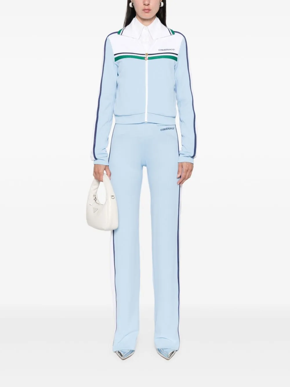 piqué track pants