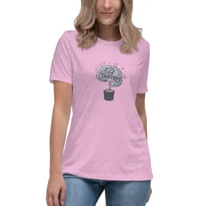 Pod Therapy Women's Relaxed T-Shirt - Grey Logo
