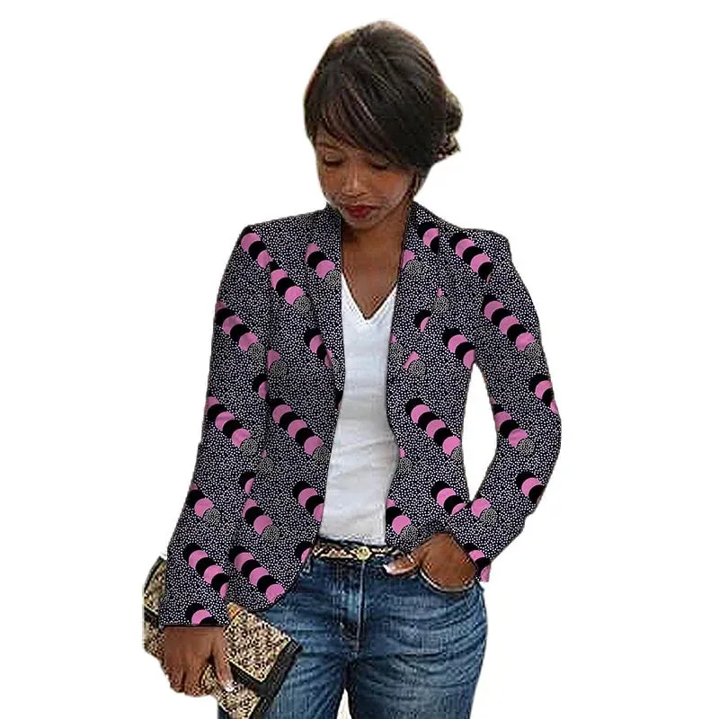 Print Shawl Collar Suit African Fashion Blazer