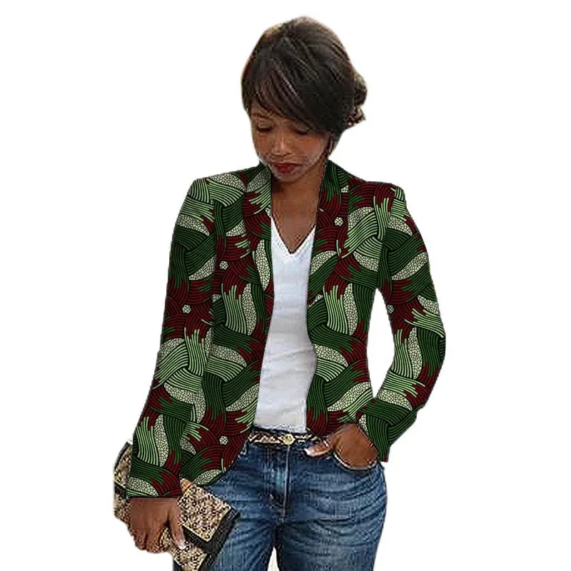 Print Shawl Collar Suit African Fashion Blazer