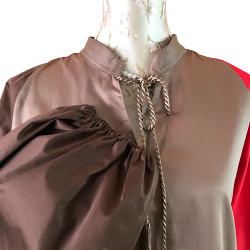 Red and Brown Moroccan Dress